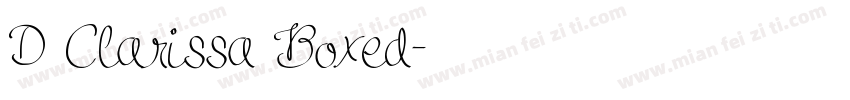 D Clarissa Boxed字体转换